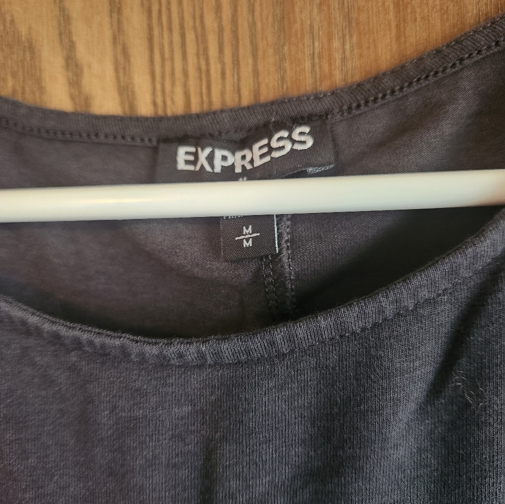 Express Black Long Sleeve Dress - Picture 3 of 3
